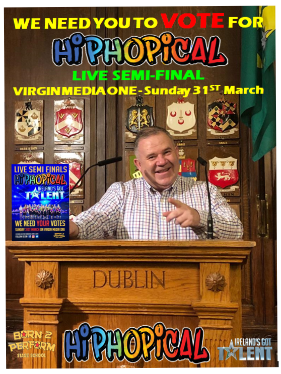 PJ_HARTE's tweet photo. Massive weekend ahead for @Hiphopical_ please VOTE for them. . . 💙💛❤️@GotTalentIRL @KennedyLucy @thejasonbyrne @michellevisage @denise_vanouten @DublinLord @RuPaulRyder @RuPaulsDragRace @VirginMedia_One @paddyhoulihan @BbMrsbrownsboys @Karl_Bowe @monaghangaa @MartyM_RTE https://t.co/hh2c6ZqwnD