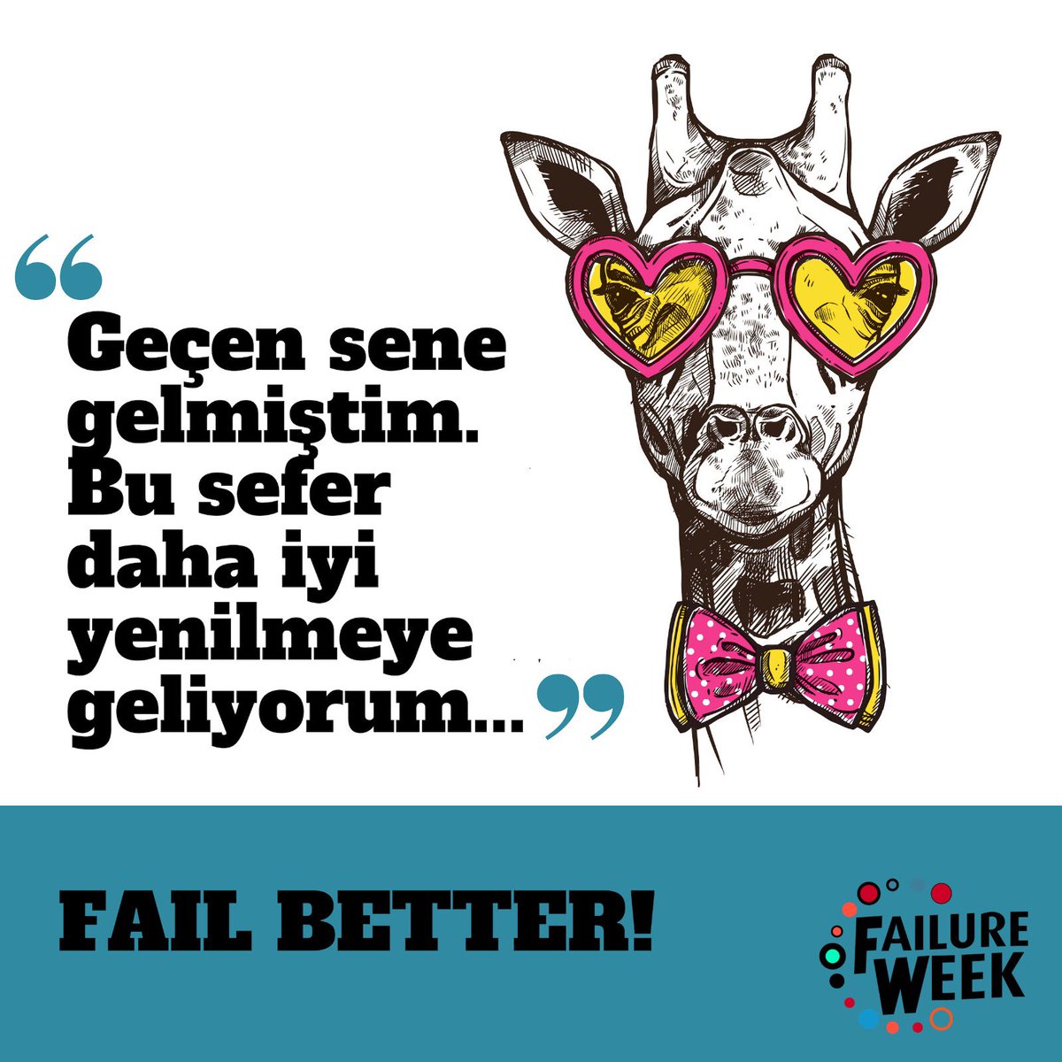 failureweek's tweet photo. Her yıl daha iyi kaybediyoruz, olayımız bu! #failureweek #failbetter https://t.co/M2cGNwQ6DP