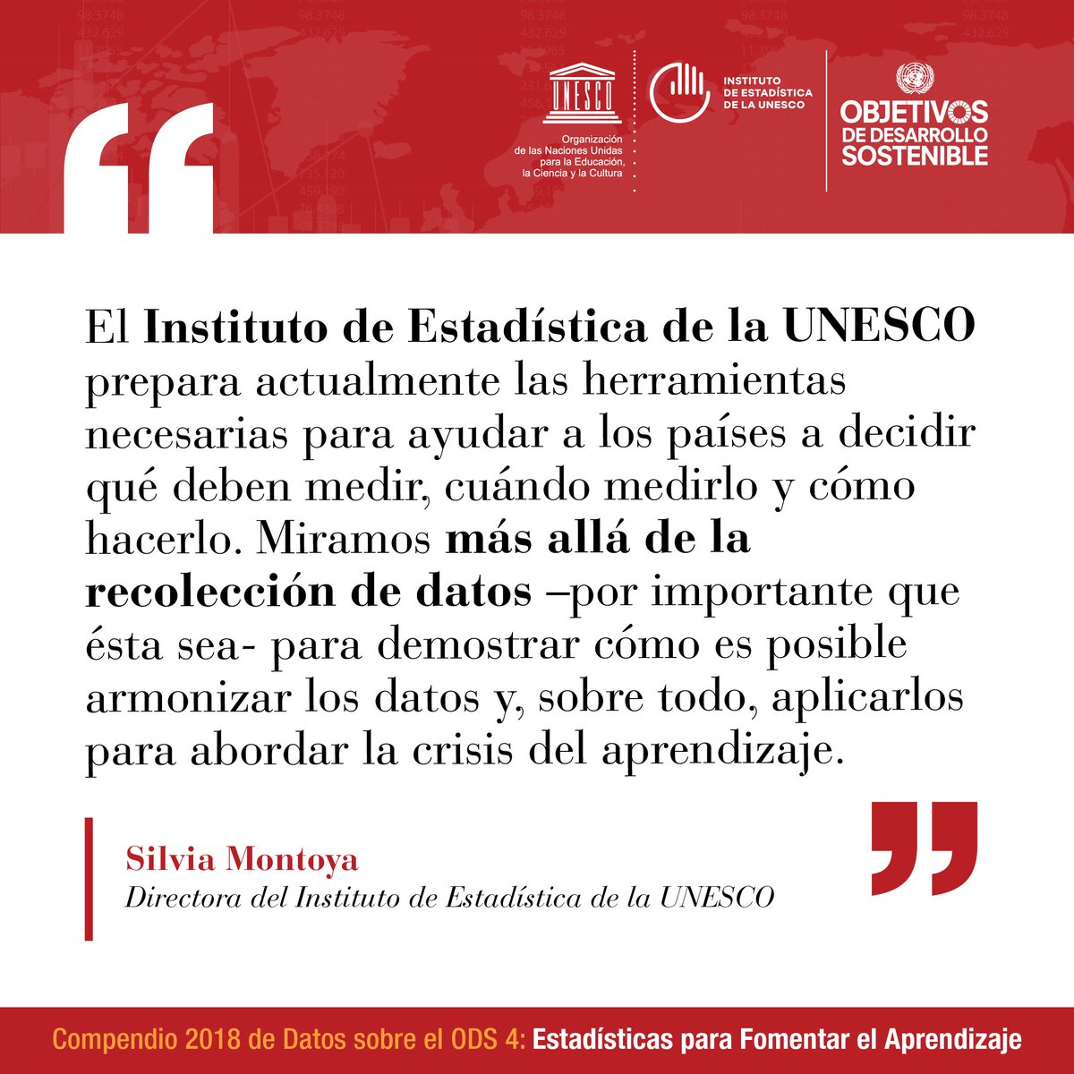 UNESCOstat's tweet image. Desde la recopilación de datos hasta la evaluación comparativa y la formulación de políticas, el #SDG4Digest es la enciclopedia para medir el aprendizaje on.unesco.org/2BIuH76