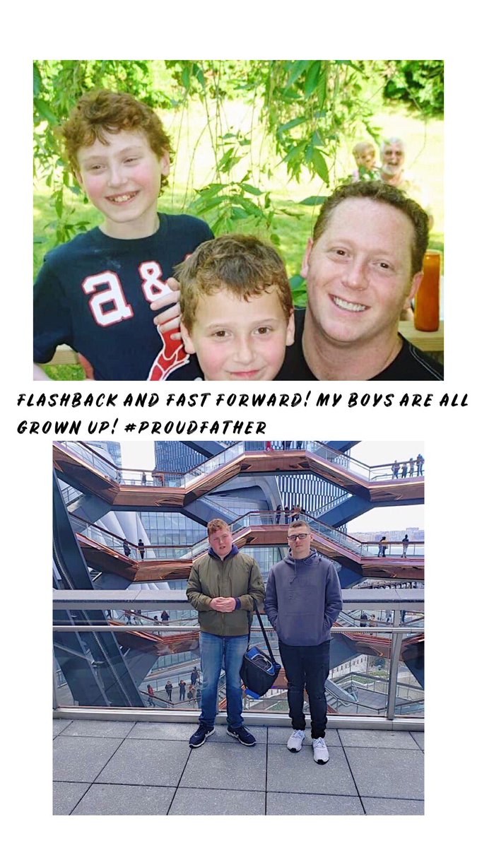 My boys are men now. I am proud of you! #fatherhood #family #myboys #chefslife #nyc #hudsonyards #thevessel #chefslife