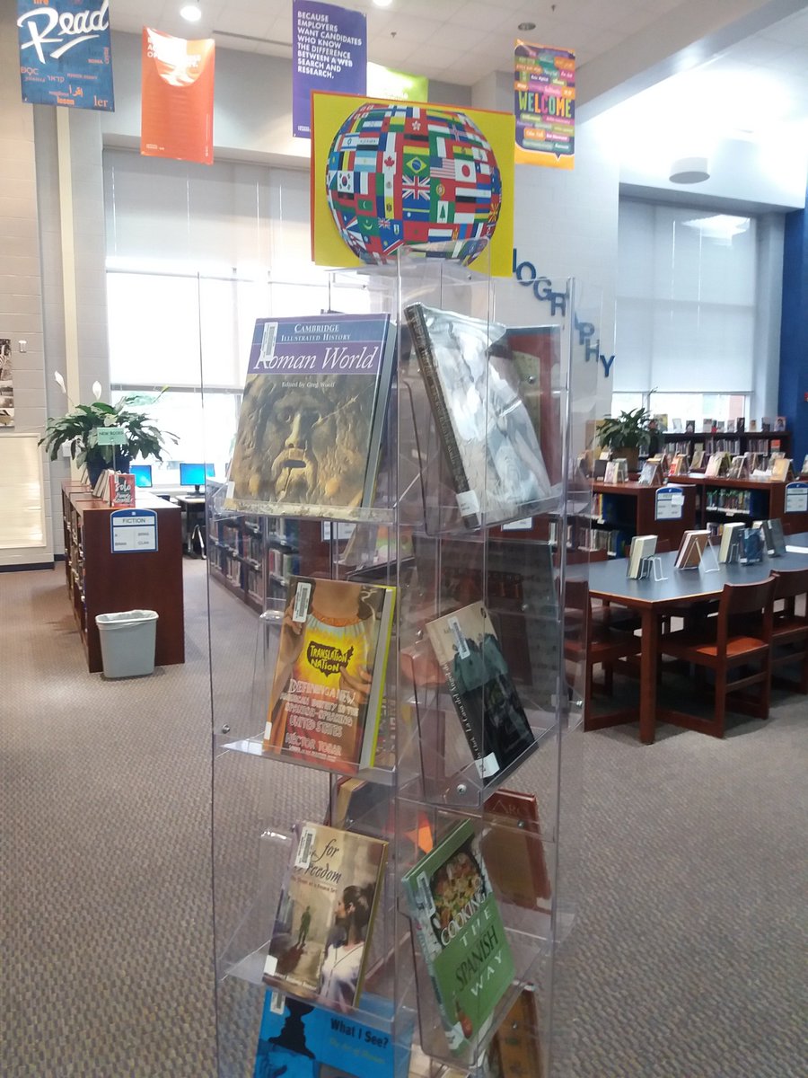 McGrawML's tweet photo. We kicked off #CosbyWLWeek yesterday! Page Turner was happy to pose with @LoriLowery1 in an outfit made by Señora Lowery's mother! Stop by the library to see what Page is wearing next!!! #wearecosby #ccpslibraries #PageTurner https://t.co/31004yMrWp