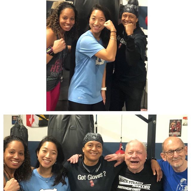 rsbmoco's tweet photo. Teamwork makes the dream work! Meet our #rsbmoco Dream Team Angel, Kris, Fred, Bob and Makeda @fightn2fitness @mshaliwasaponi @kristina1025 #bringitonfighttothefinish #coachesdontplay #parkinsons WILL NOT #win https://t.co/L4qPnGx3ML