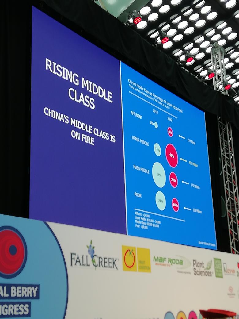 Promar_Emma's tweet photo. China's middle class is growing at a staggering rate and with it comes a wealth of new market opportunities for the fresh produce sector. @berrycongress #berrycongress #China #growingmiddleclass https://t.co/xO7QhNJl1y