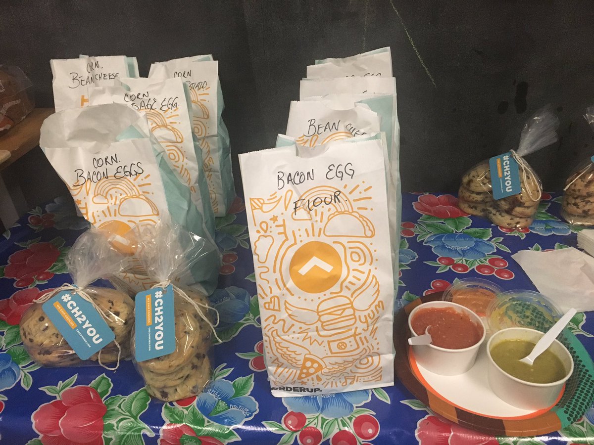 Thank you, <a href="/orderupsa/">Orderup</a> for providing delicious breakfast tacos and amazing chocolate chip cookies for our volunteers this morning!