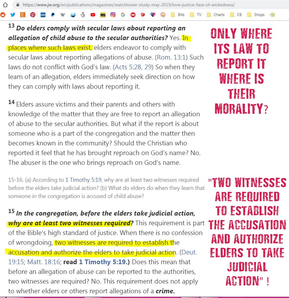 ShaltNotRepent's tweet photo. #Jehovahs #Witness #May2019 #Watchtower on #ChildSexAbuse Pic 5 in comments 🤬 
https://t.co/xN1Dnma2oO

 #JehovahsWitness #JW #Victims #Abused #ChildAbuse #exjw #AbuseCoverUp #ProtectingAbusers #SexAbuse #TheTruth #ExJehovahsWitness #TwoWitness #ScaredOfTheTruth #jwOrg https://t.co/9XNqOOYi1W