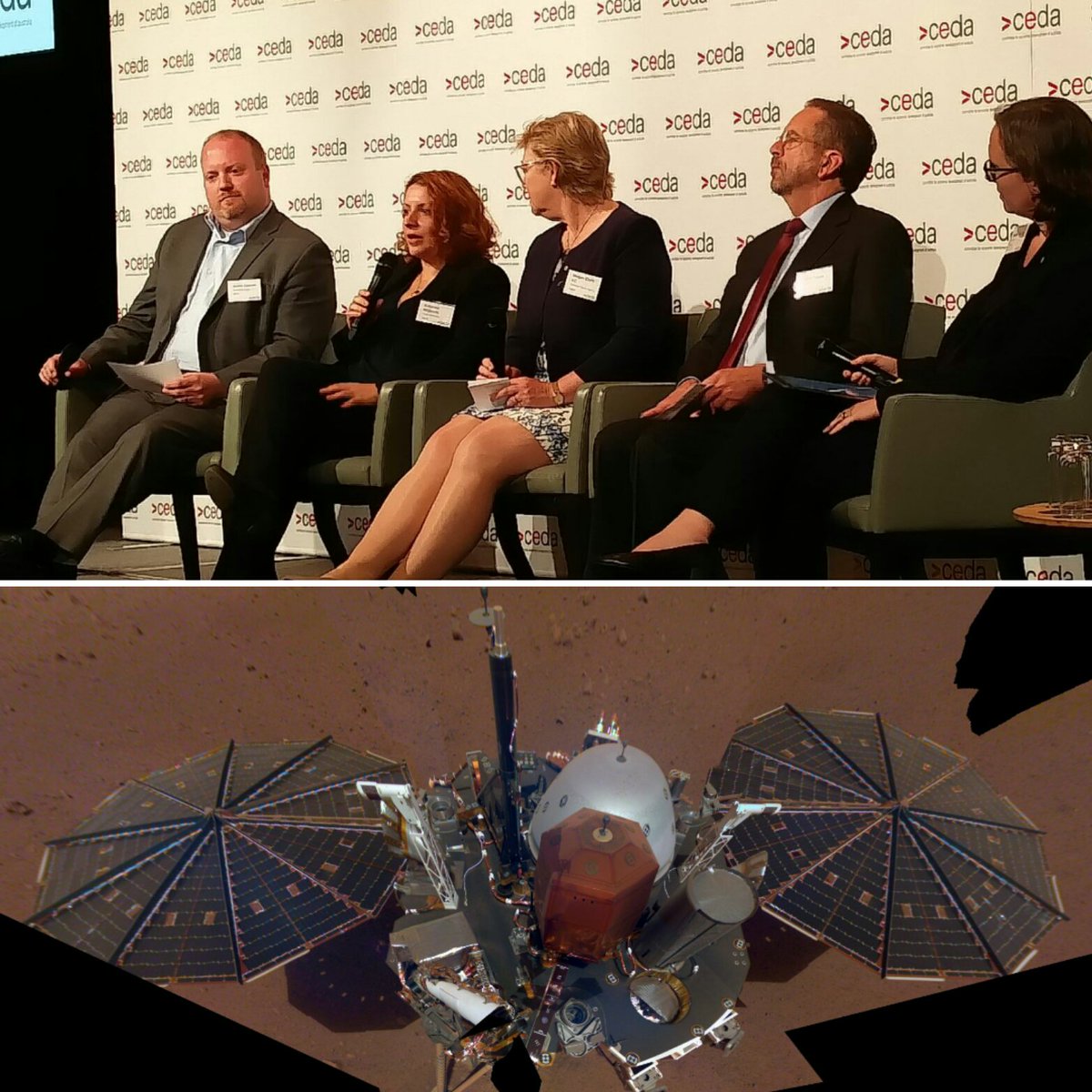 spacehubperth's tweet photo. Missed out on panel sess. w. Dr Katarina Miljkovic, @AusSpaceAgency Dr Megan Clark &amp; others at CEDA "Space economy: the future of WA" event today, don't worry? Hear Dr Miljkovic + Q&amp;A at next week's 3rd April @CORE_Innovation Meet The Innovator event: https://t.co/V0M6SyDbB7 https://t.co/4kqaJxQXnf