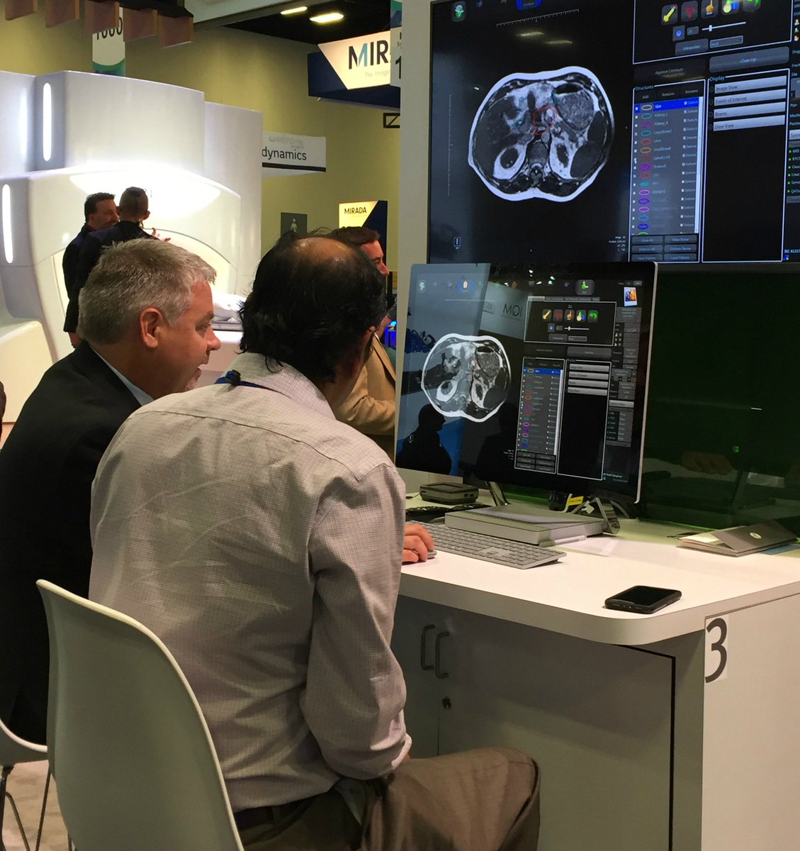 viewray's tweet photo. Get a demo of the #MRIdianLinac treatment planning tool at the #Oncology19. Stop by Stand 980 to learn more about our Monte Carlo dose calculation &amp; on-table plan adaptation @OncologyExpo. https://t.co/g5UJXeYy84