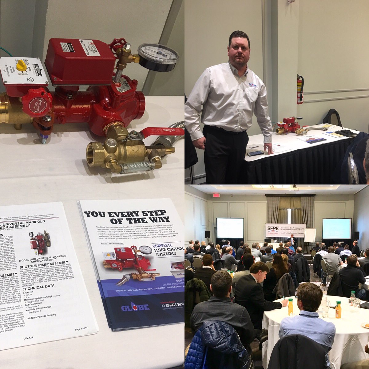 Un gros merci à <a href="/FPSprinklerman/">Andrew Buckham - Victaulic Fire Protection</a> de @GlobeFireUSA pour les viennoiseries et café lors de notre séminaire sur les changements et nouveauté du NFPA13 2019 #SFPEMTL #ProtectionIncendie #SécuritéIncendie