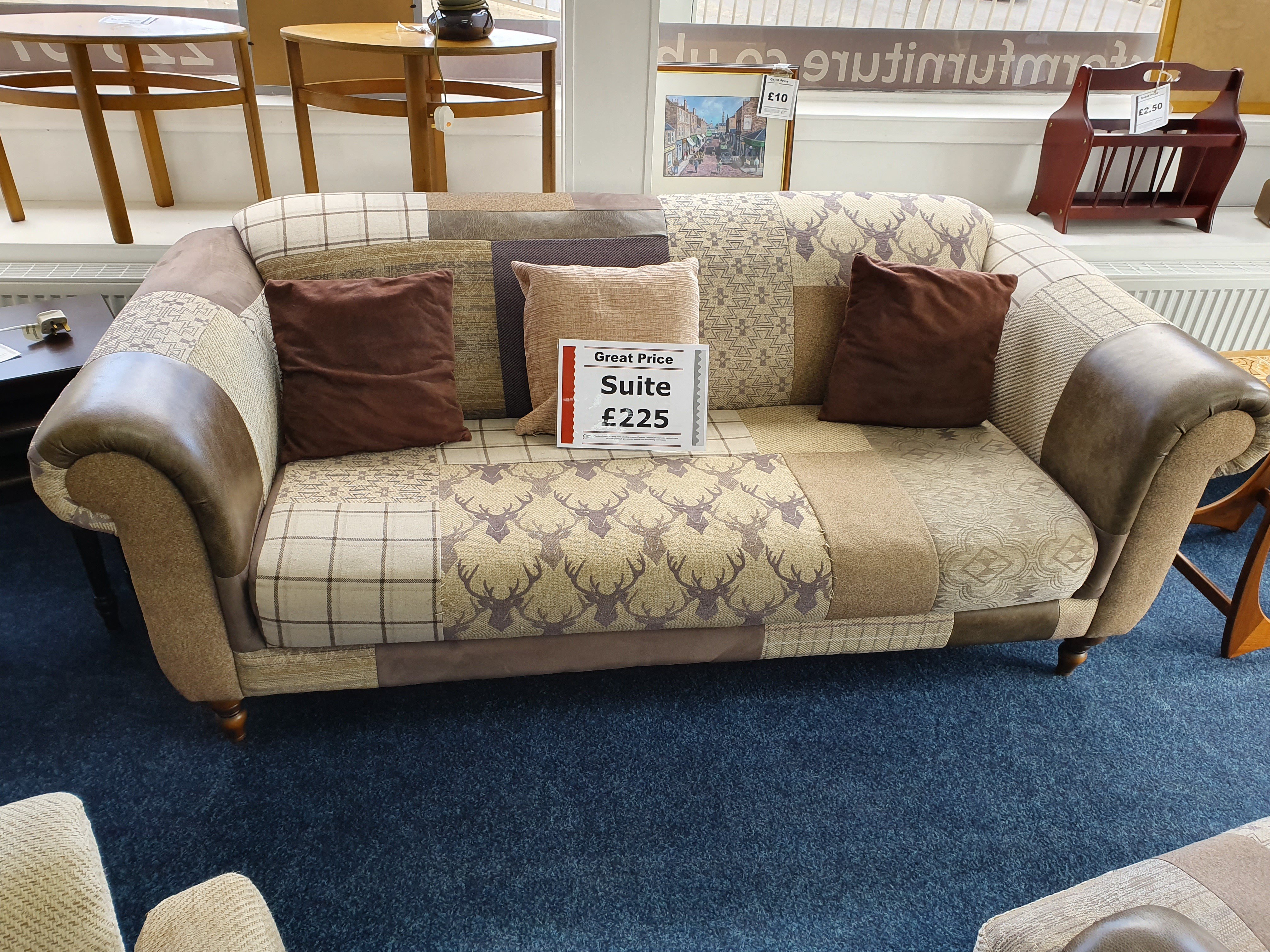 Dfs stag patchwork sofa deals