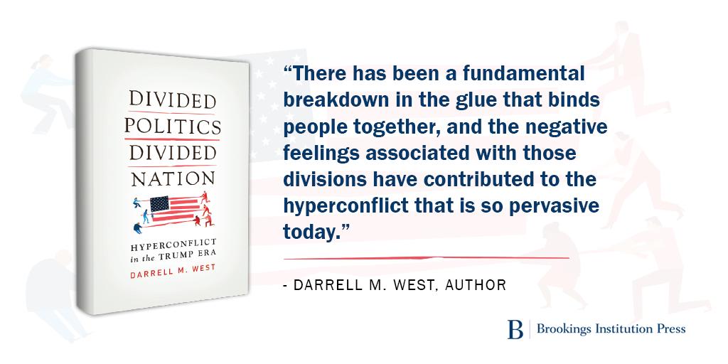 40 years of political turbulence has contributed to the mistrust and polarization Americans are experiencing today. Read @Darrwest’s ideas for repairing the country in “Divided Politics, Divided Nation”—out today. brook.gs/2HiR1HC