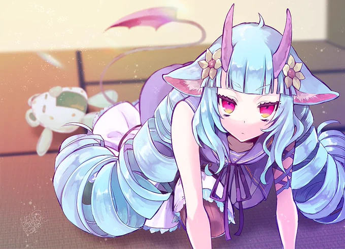 デルミンちゃんは畳の部屋で生活してて欲しいミン
#コンパス #コンパスお絵描き 