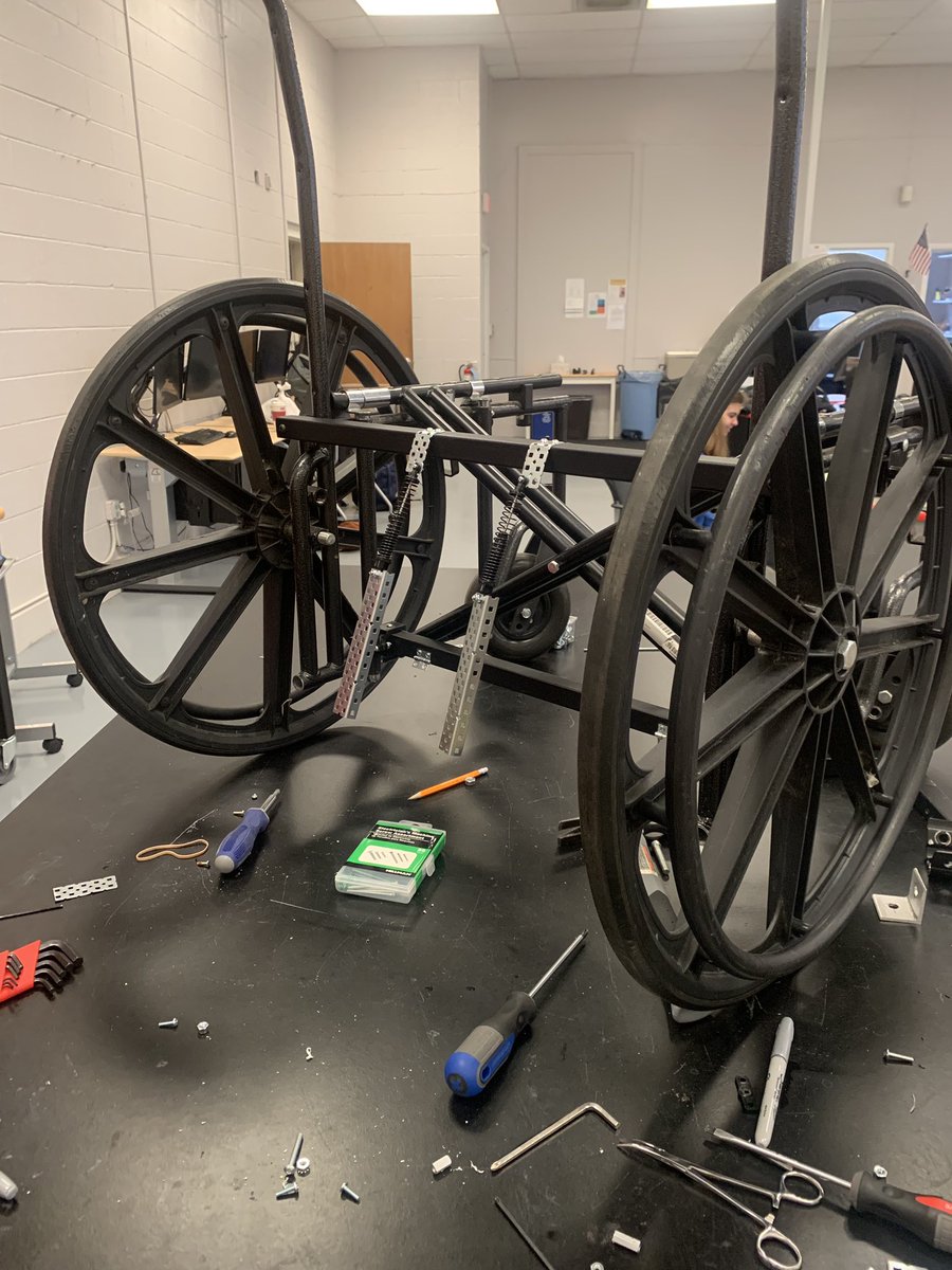 nxt_lvl_tech's tweet photo. Testing the hover chair and finalizing the suspension today! #hoverchair @DefinedSTEM https://t.co/k23mPCqkT1
