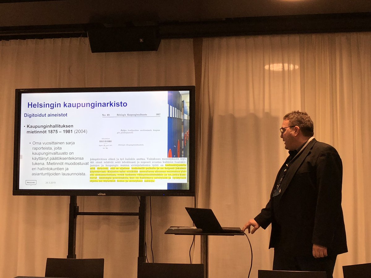 JaniSuonpera's tweet photo. Panu Haavisto kaupunginarkistosta esitteli kaupunginvaltuuston esityksen vuodelta 1917: @oodihelsinki selvästi on vastannut tähän varhaiseen visioon ☺️👌🏻😁 |
#historia #sinetti #arkistot #kirjastot #alldigitalweek https://t.co/Qug69H1QIT