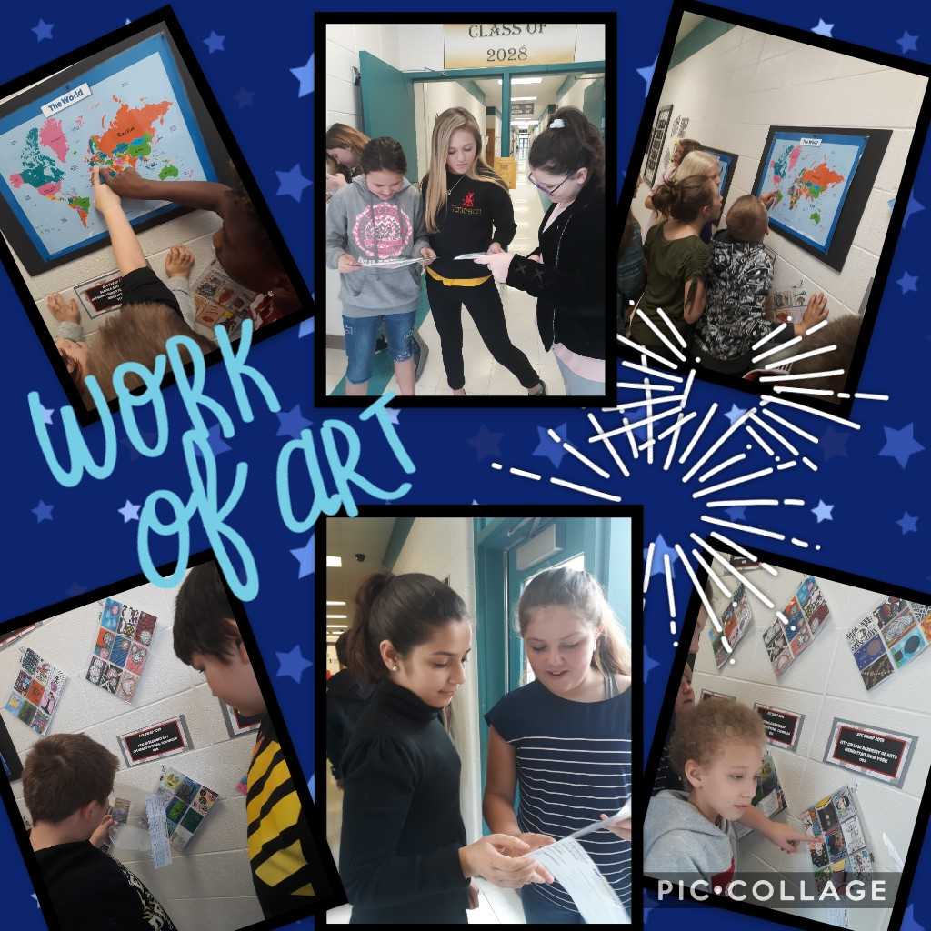 A HUGE shout out to Nic <a href="/MiniMatisse/">Nic Hahn (she/her)</a> for making the ATC swap possible every year.  The kids love looking at the cards and "globe hopping" to find their locations.  #k12ArtChat #atcswap #pesdragonspln