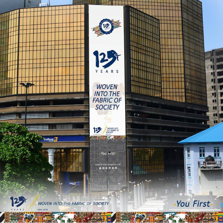 IAmBrandNigeria's tweet photo. Happy 125th anniversary @firstbankngr
#firstbankat125
#wovenintothefabricofsociety
#firstbankthanks
#beyondcomparism
#youfirst
#vybeat125 https://t.co/eJOTDHVJJp