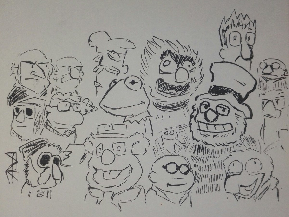 FAFZ36's tweet photo. Thanks to @HistoryMuppet, I fell in love with @TheMuppets again. #fanart #muppets #doodles #drawing #OneDrawingPerDay2019 #onedrawingadayforayear https://t.co/uPPm2uW7Qe