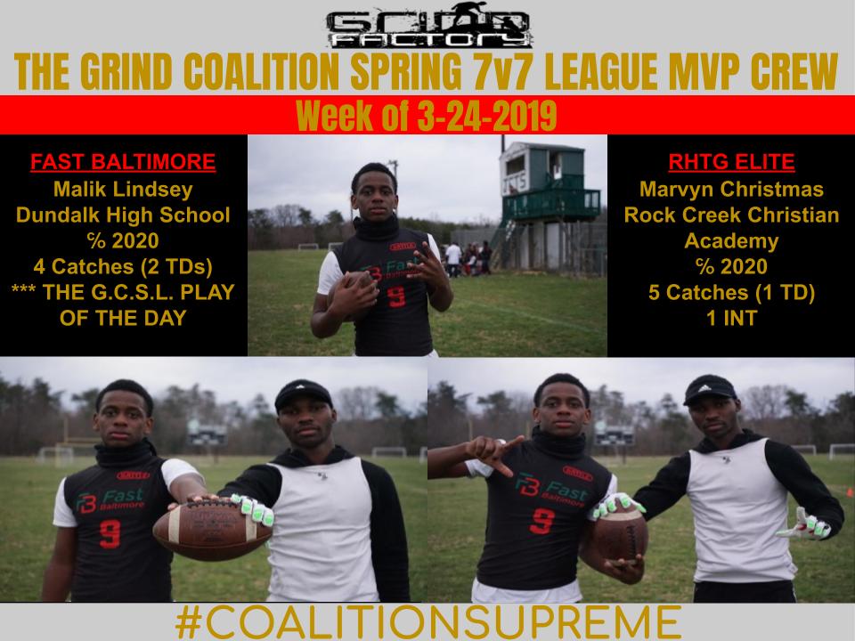 GFA_Coalition's tweet photo. Congrats to Malik Lindsey (@YBELeekBabyy)representing @BaltimoreFast for overall MVP honors. We would also like to acknowledge Marvyn Christmas ( @xxmc4life ), representing @RHTG_ELITE_7V7 for a great day as well
#COALITIONSUPREME
#COALITIONBUMP
#COMEGETGOOD https://t.co/MKBbZqc0Wu
