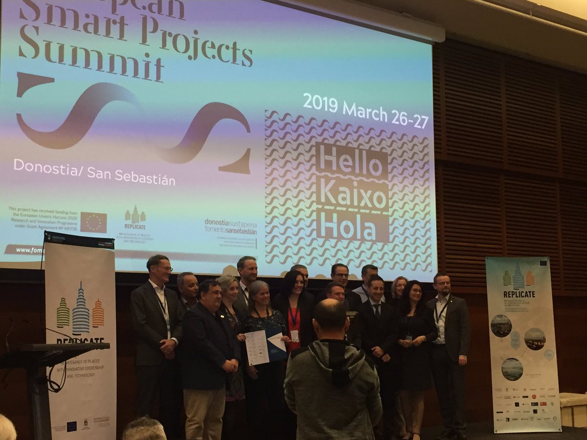 Triangulum_EU's tweet photo. Today, the 14 European Lighthouse Projects signed the new Manifesto of Cooperation in San Sebastián. Welcome @MakingCity_EU and @plusCities to the family! https://t.co/9q3FTcuWoe