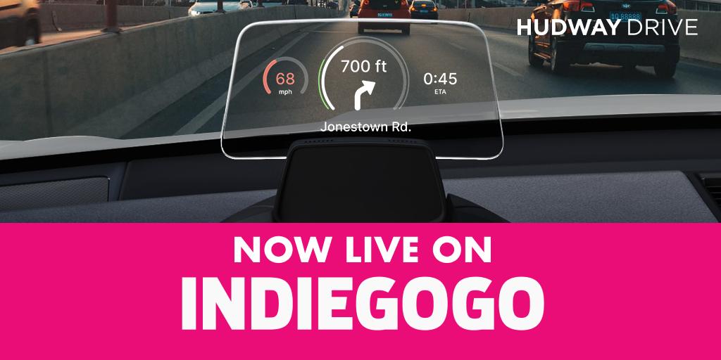 For everyone who's waiting for HUDWAY Drive! We are now live on <a href="/Indiegogo/">Indiegogo💡</a> ⚡That’s a great chance to grab a brand new HUDWAY Drive at a superb price: igg.me/at/hudwaydrive