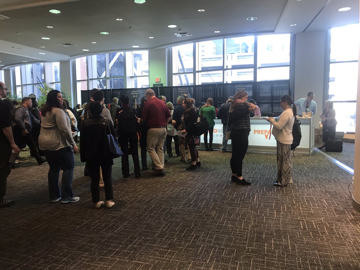 heling_nicole's tweet photo. Photo 1: Checking in to @prepsummit! Looking forward to all the learning to come...Maybe I should have done this yesterday with all the lines 😬😬 #prep19 #prep19photos https://t.co/bIGr4W9MZy