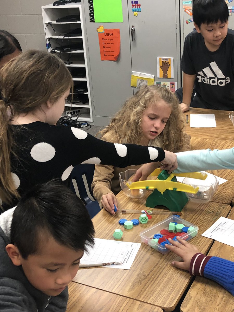 mshudson17's tweet photo. Some math days are loud, but they are engaged!! #measuringmass #balancescales https://t.co/un1SyRYjCk
