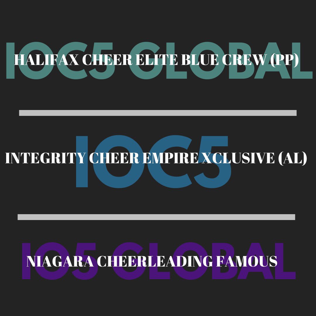 Cheer Expo in Halifax is THIS WEEKEND! Good luck to these teams going for bids to Worlds 🇨🇦