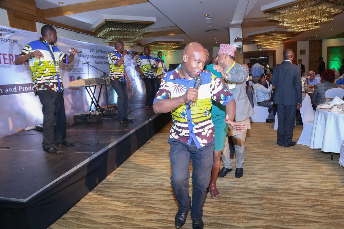 DiamondMediaK's tweet photo. If you haven't danced to the jig by @KayambaAfrica Then you haven't arrived in Kenya! Delegates getting entertained at the
#124thsession of the Intl Coffee Orgzn Council ICO official #openingdinner hosted by @ThikaCoffee Miller's
#coffeeforuminkenya
#coffee matters
#coffee https://t.co/IngEySouQG