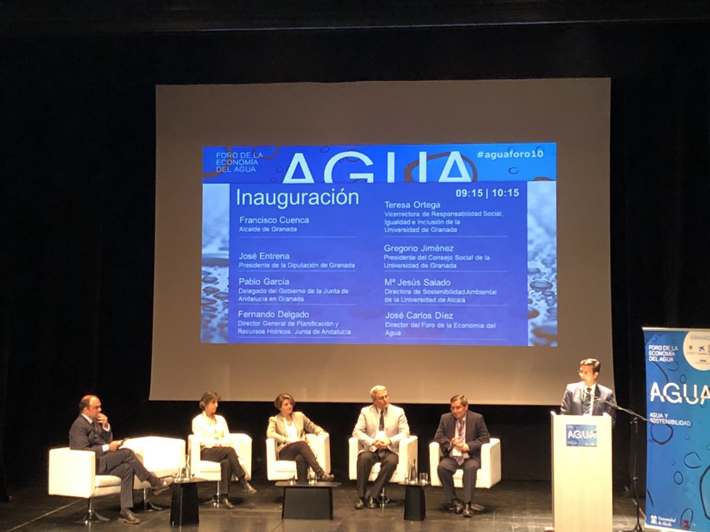 En el Foro de la Economía del agua en #granada #aguaforo10