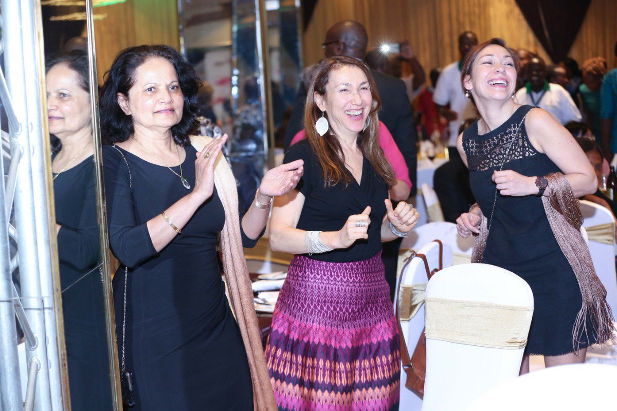 DiamondMediaK's tweet photo. If you haven't danced to the jig by @KayambaAfrica Then you haven't arrived in Kenya! Delegates getting entertained at the
#124thsession of the Intl Coffee Orgzn Council ICO official #openingdinner hosted by @ThikaCoffee Miller's
#coffeeforuminkenya
#coffee matters
#coffee https://t.co/IngEySouQG