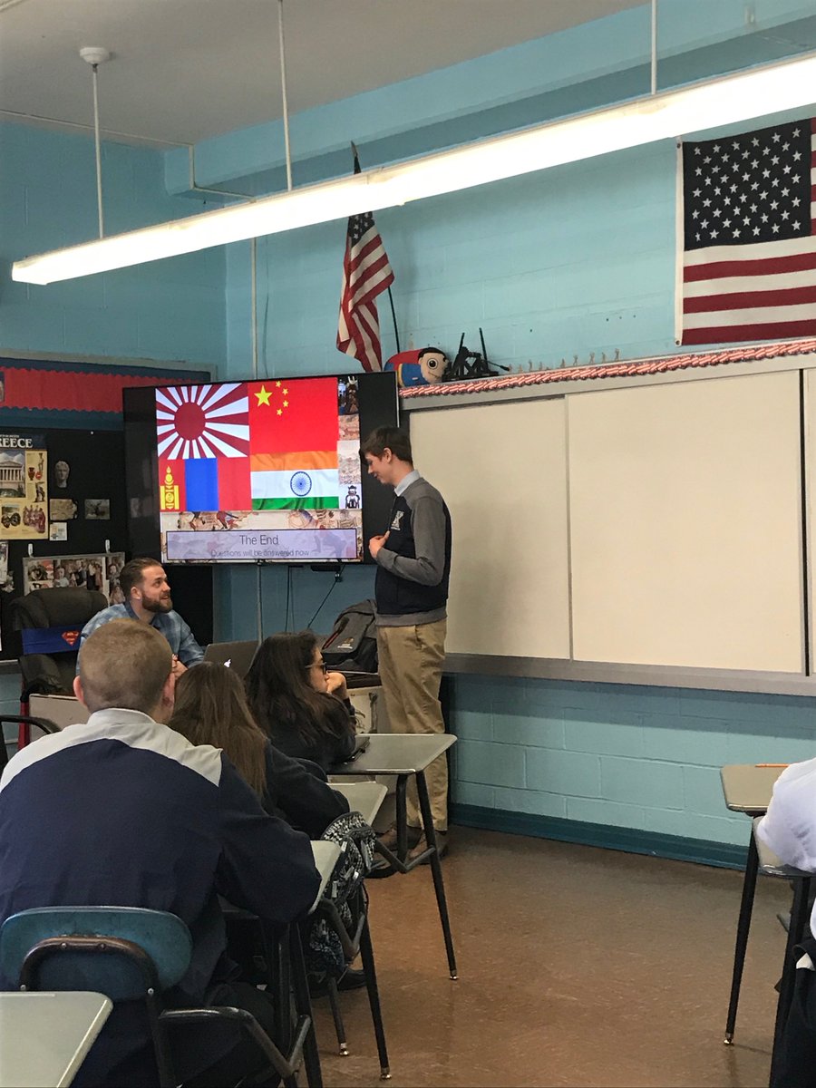 BerardiXHS's tweet photo. Students presenting projects on Ancient China Japan and Mongolia #xaverian #clipperstogether #116 #global https://t.co/p7ClVAGFg3
