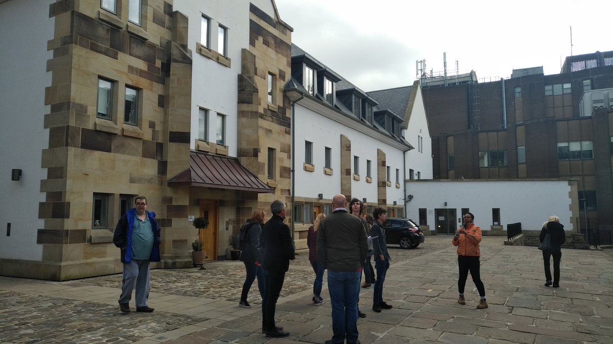 BCA_UCLan's tweet photo. Huge thanks to James Sanderson @JWG_Sanderson for an inspirational talk and tour of the new extension to Blackburn Cathedral. An excellent insight into the design process and a wonderful enhancement to the Cathedral and the town. @IHBCtweet @uclanADF https://t.co/f9exWZQ0PV