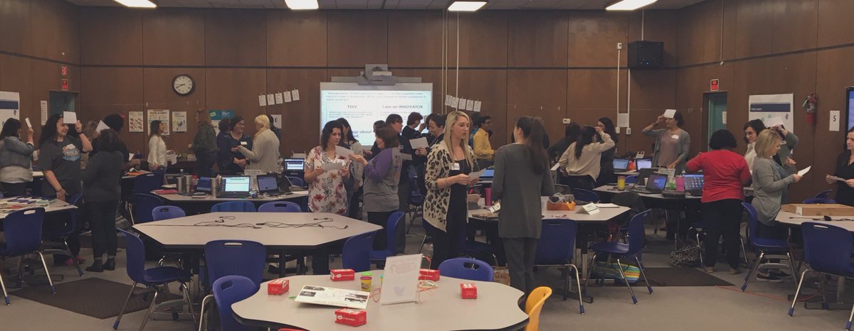 CPSB_TTC's tweet photo. #CPSBITEC teachers starting off their Spring 2019 Professional Development Day welcoming new teachers to the program! @CPSBschools https://t.co/4gSuOKzQ5A