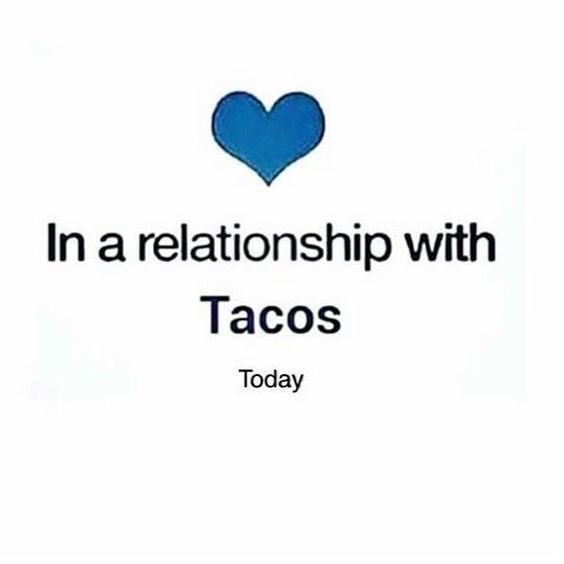 knoxkeith's tweet photo. You know what day today is? .... That’s right, it’s #TacoTuesday!!!

In a relationship with #Tacos!

I ❤️ 🌮s 

#KnoxKeith #ThisCouldBeTheOne #Happiness #RelationshipStatus https://t.co/oFl3xxalKH