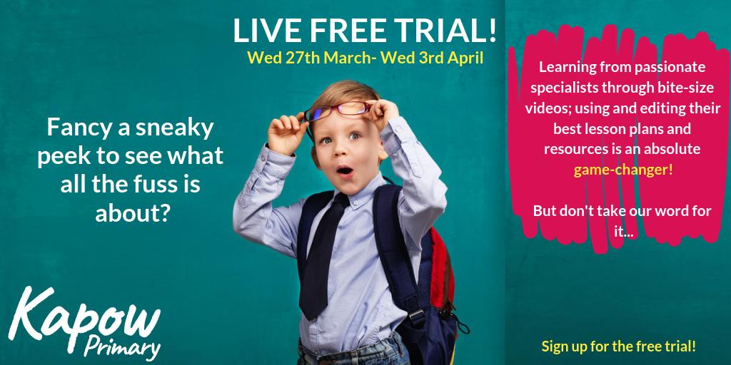 kapowprimary's tweet photo. This starts tomorrow!!! Sign up to have a cheeky look at what it's all about! https://t.co/4nBCKq70v2 #primaryrocks #primarycomputing #primaryfrench #primarymusic #primaryart #primarytechnology #wellbeing #pshe https://t.co/jQ9TRnOD7w
