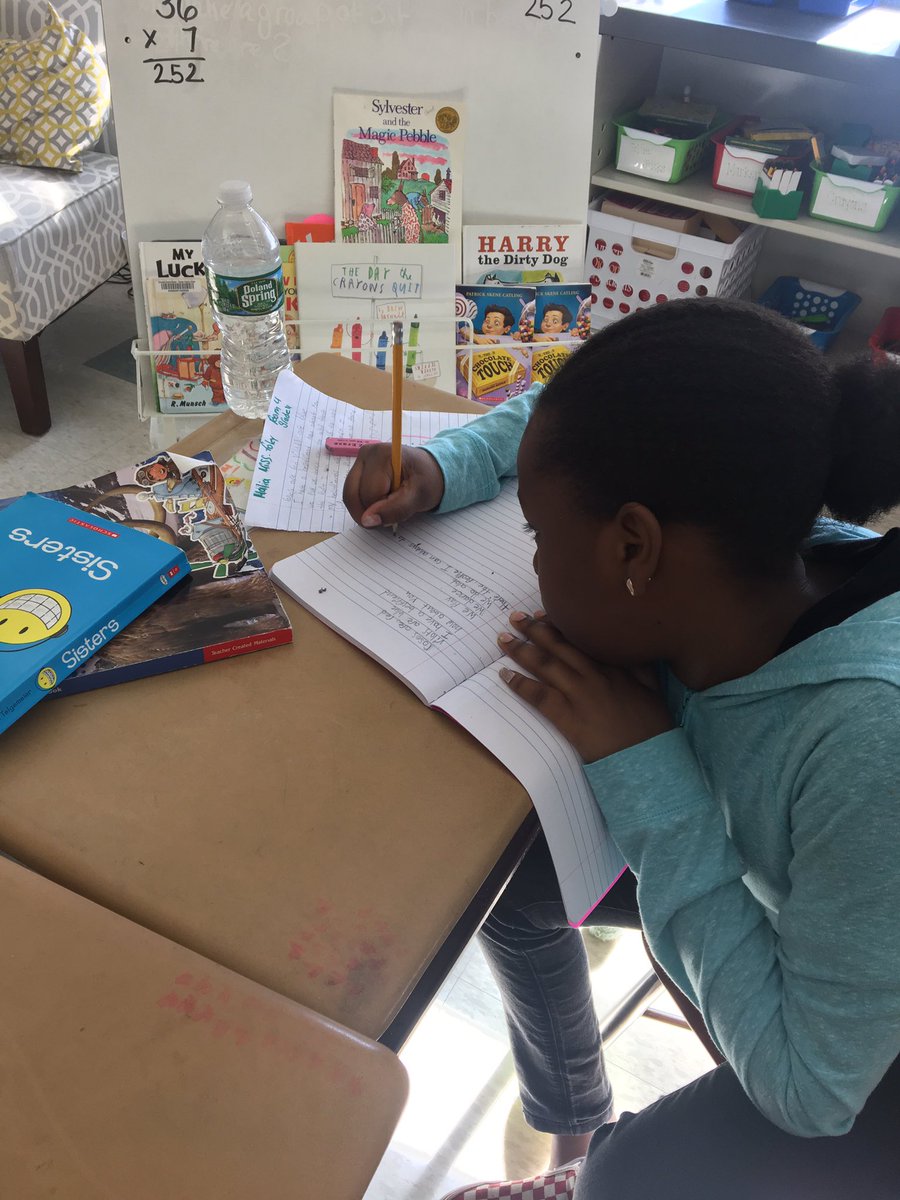 Ms. Foley’s students writing original poetry!! <a href="/PLVBears/">Pleasantville Elementary</a>