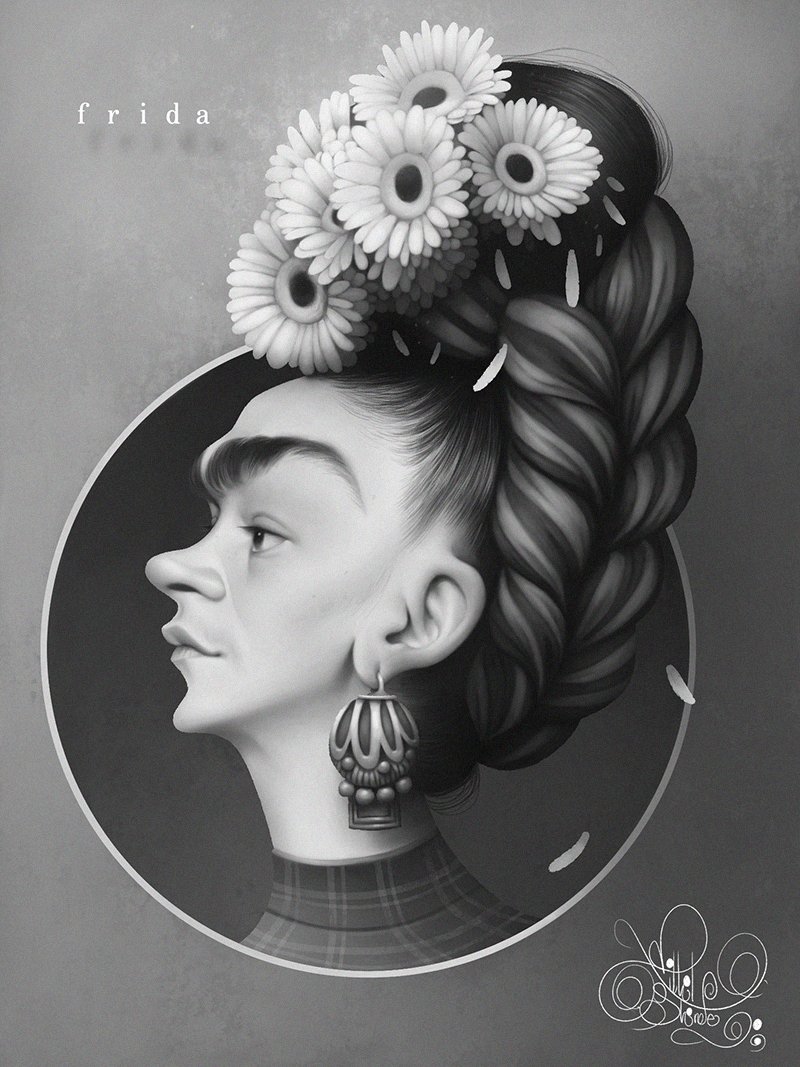 NekzarT's tweet photo. @FridaKahlo 
#portrait #artwork #nekzart https://t.co/Vwc1kpmCud