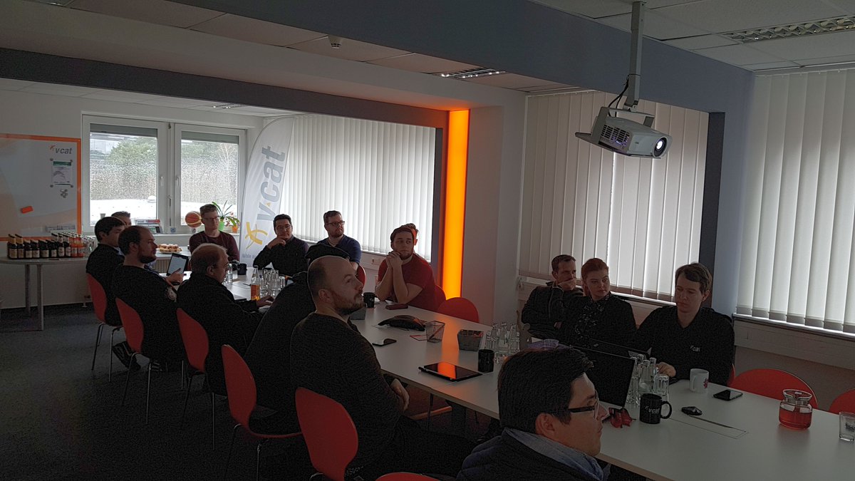 SiSa_Potsdam's tweet photo. Volles Haus bei unserem 1. SiSa-MeetUp zum Thema CRM

Wir begrüßen Vertreter mit alpha2000 GmbH, @MajaBenke, Sebastian Kreuzinger I @ZentralWeb,HYDAC, Jana Jabs/ Die Franchisemacher

Sowie unsere Key Note Speaker von @AMTANGEE  und @VCATconsulting 

#ITinPotsdam https://t.co/NW5sG5FXoq