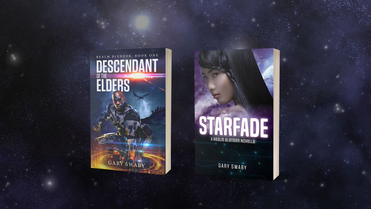 ReditalGroup's tweet photo. OUT NOW! The 1st entries in the Realm Blender series

Descendant of the Elders is a #scifi #fantasy with a #sicklecellwarrior 

Starfade is a novella if you enjoy #sciencefiction / #cyberpunk

Descendant of the Elders: https://t.co/z5MYCPP1gd  
Starfade: https://t.co/N5MaMcCRvi https://t.co/D3PjKrnoWf