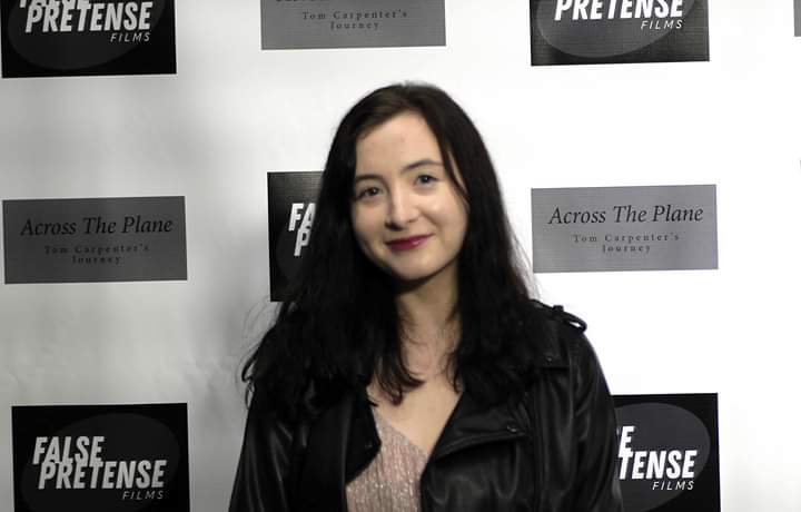 Actress <a href="/taylorjeanebell/">T A Y L O R</a> playing the role of Ashley from the book, now in the film Across the Plane.