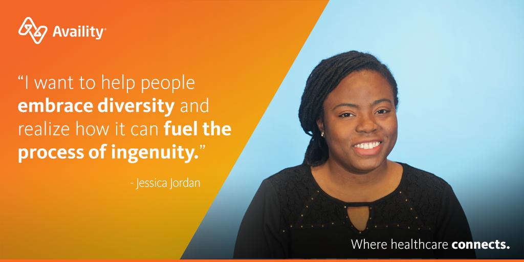 Availity's tweet photo. Jessica is a software developer for claims processing. She got involved with @shecancodeITjax to network with her peers. She hopes to cultivate skills that will create more confidence in her daily tasks and help young girls understand that they too can code. #coding #shecancodeIT https://t.co/63Ymxhfiea