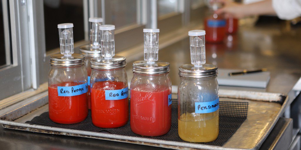 Chef Barry Tonkinson and #ICEstudent Ethyn Leong explore the possibilities of producing vinegars from various fruits and vegetables. Learn more about their #fermentation experimentation: ow.ly/Siqo50mlY0A