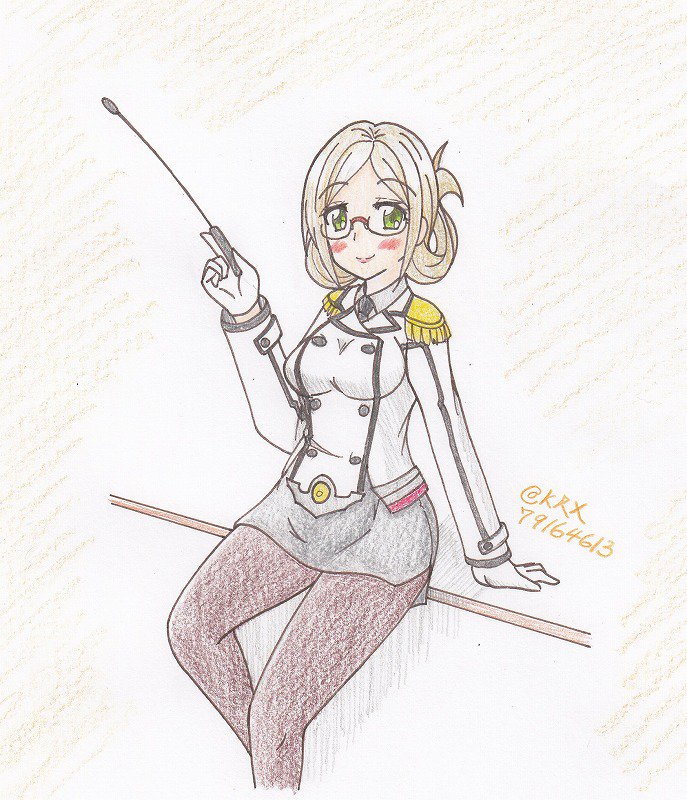 #艦これ版深夜の真剣お絵描き60分一本勝負
#艦これ版真剣お絵描き60分一本勝負_20190326
#香取
香取先生の課外授業 