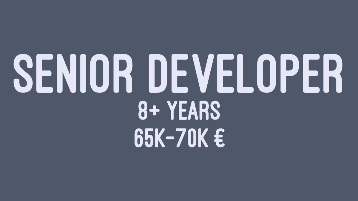 stuttgartjs's tweet image. What is the median salary of Senior JavaScript developer in Stuttgart area?