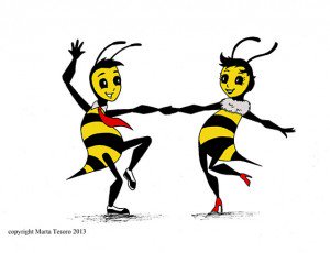 More About bees!!
Bees communicate with each other by dancing and by using pheromones (scents).
Honeybees never sleep!
