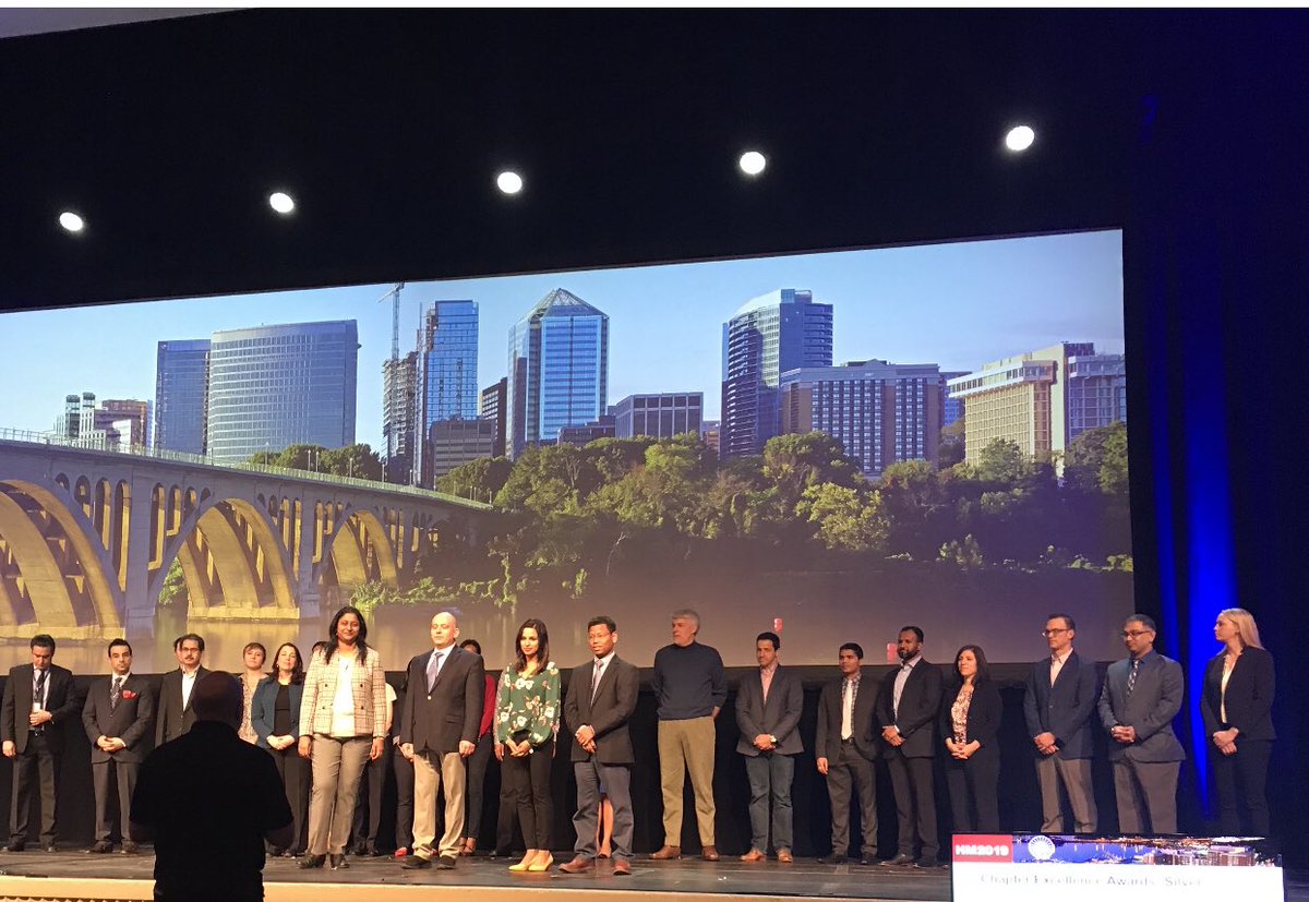 Shout out to Houston SHM chapter for being recognized for the Gold Award!@marinacgeorge Sanket Parikh Amee Amin and Anna McClellan.
#hospmed19