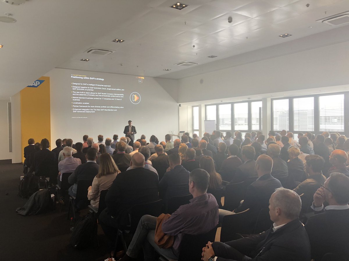 UKISUG_Craig's tweet photo. Looking at the @SAP model company. Great turnout at the #sigleadsevent #sapusergroups from @VNSG @SAPUserGroup @USF_officiel @SAPienceBE @AUSAPE @SAPSASWE #sbnnorge https://t.co/QEsN5Rej5R