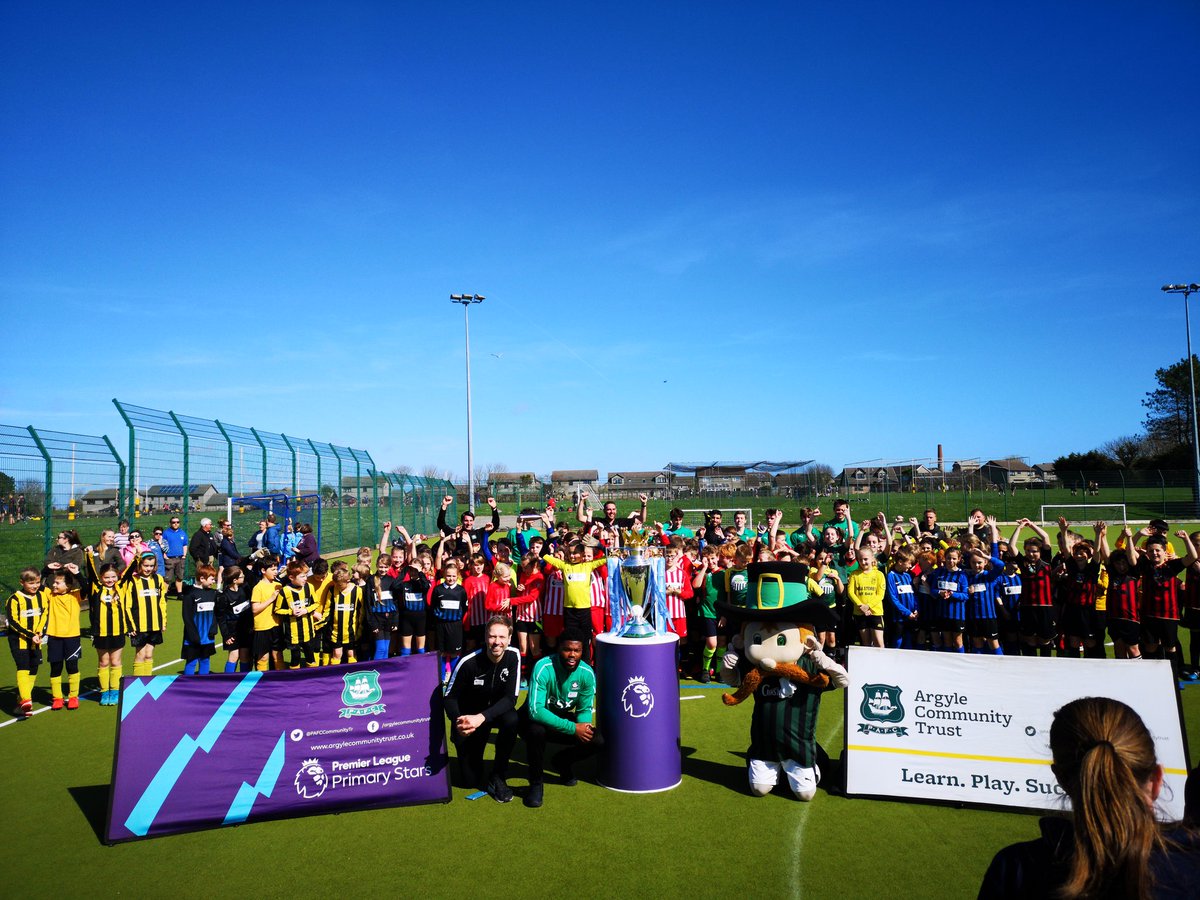 ArgyleTrust's tweet photo. The @premierleague trophy and Joel Grant are now at @PoolAcademyNews as part of our #PLStarsFestival where 16 schools teams are playing to be reigned champs!
#PLPrimaryStars #LearnPlaySucceed @PLCommunities @PLComms #pltrophytour #footballinthecommunity @Only1Argyle #pafc https://t.co/GbovJiQsLE