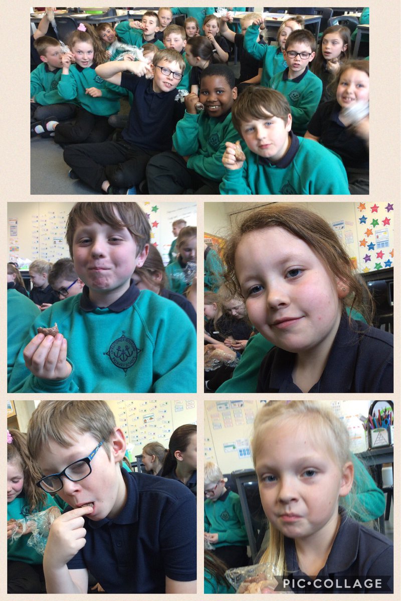 CPickeringPri's tweet photo. The verdicts in, yes the Metamorphic rocks were delicious 🤩#y4heb #chocrocks https://t.co/NpVBAtEA2N