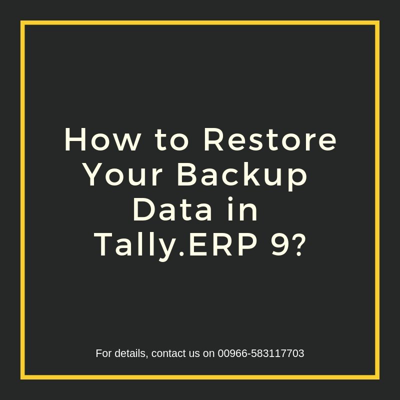 tallyprime1's tweet image. #restoredata #backupdata #companydata #tallyerp9