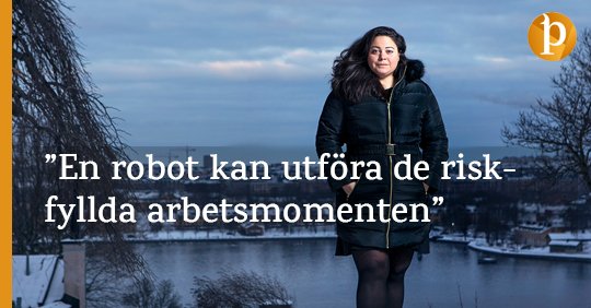 – Utvecklingen går snabbt framåt, samtidigt ser man även begränsningarna i hur långt robotiken kommit, säger Claudia Olsson, internationell expert på digitalisering. <a href="/Claudia_Olsson/">Claudia Olsson</a> Läs mer: lnkd.in/grbkCet